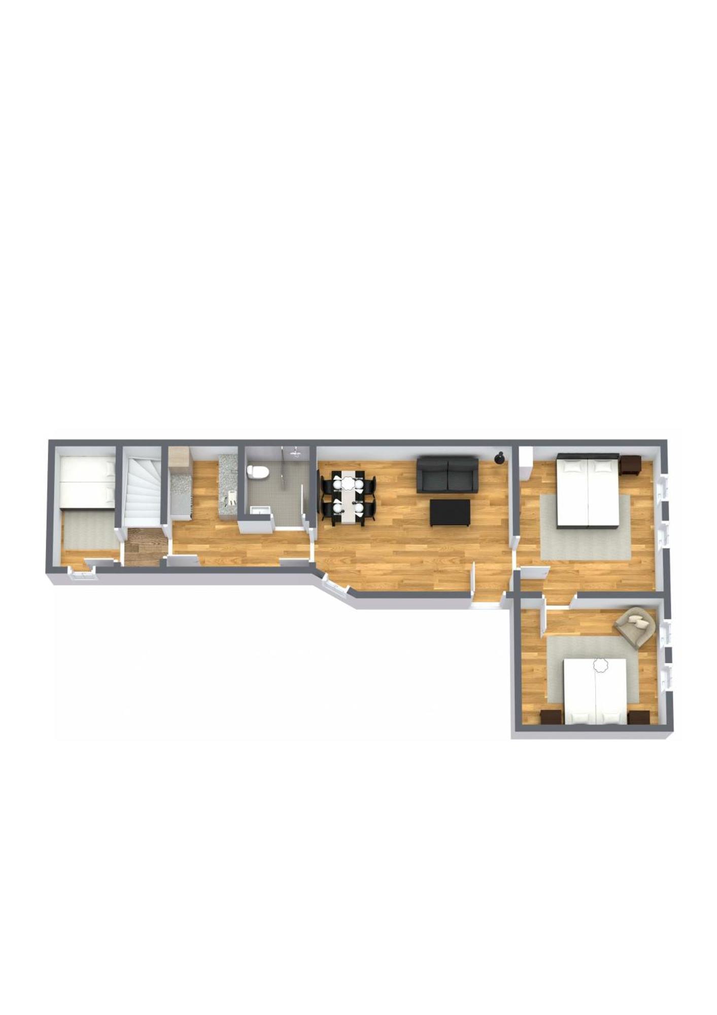 Scandinavian Style 3br In Centre Apartment